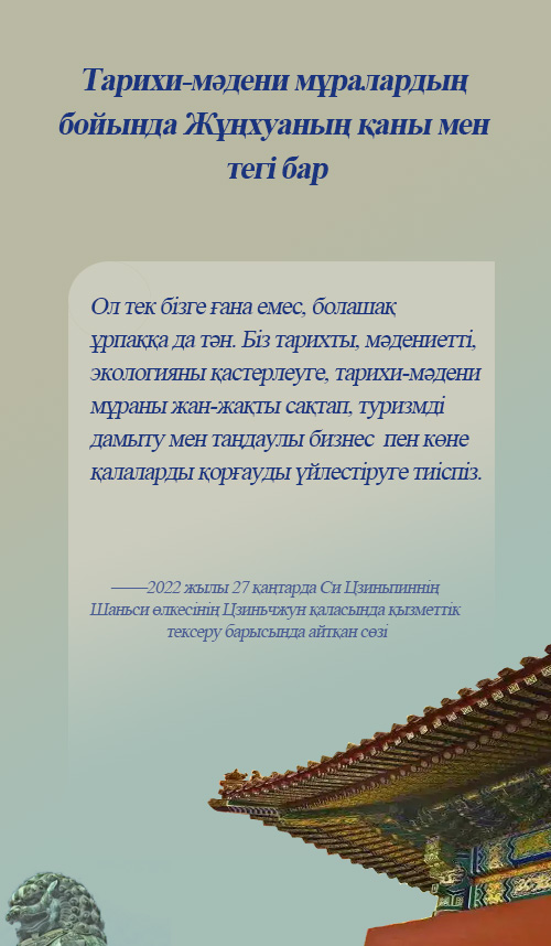 Си Цзиньпинн?? тарихи-м?дени м?раны ?ор?ау туралы айт?андары